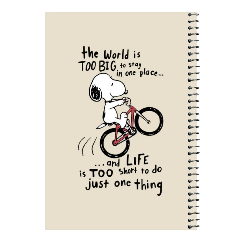 دفتر مشق 80 برگ اس جی مدل اسنوپی و دوچرخه    