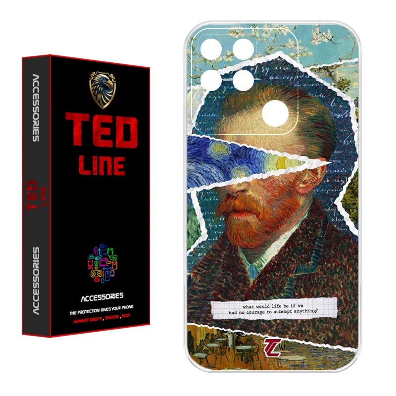 کاور تد لاین طرح ونگوگ کد 1115 مناسب برای گوشی موبایل شیائومی Redmi 10A / 9C