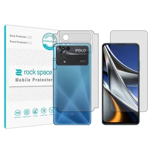 Rockspace transparent screen protector HyGEL model suitable for Xiaomi Poco X4 Pro 5G mobile phone with back protector