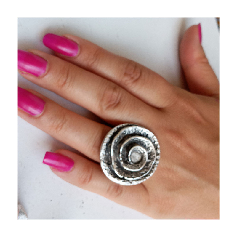 انگشتر زنانه مدل گل مرداب کد GOL-43