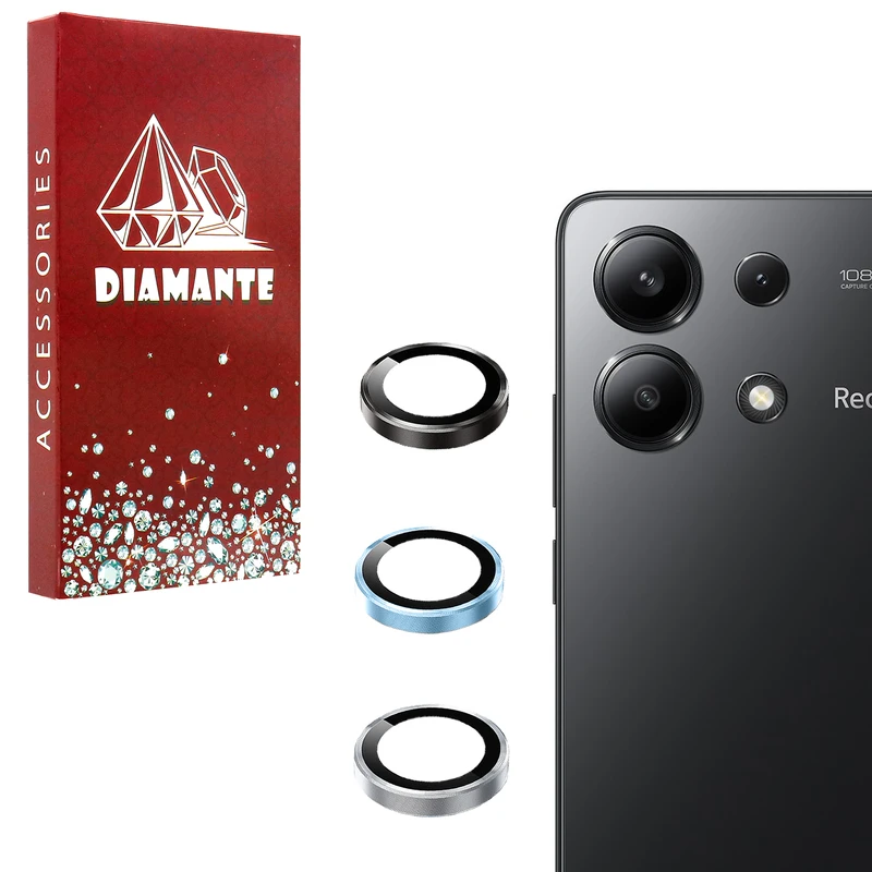 محافظ لنز دوربین فلزی مدل lenjeu Rd مناسب برای گوشی موبایل شیائومی Redmi Note 13 Pro 4G