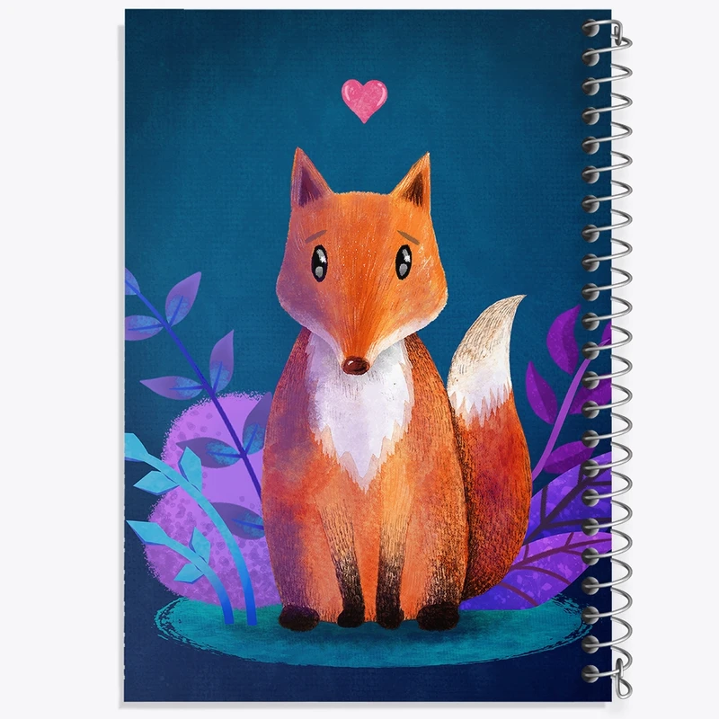 دفتر لیست خرید 50 برگ خندالو طرح روباه کد F932