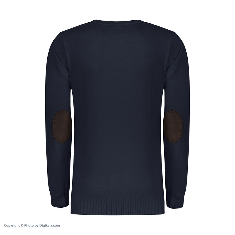 پلیور مردانه تریکو پاییزان کد P700 رنگ سرمهای تیره