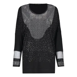 تونیک آستین بلند زنانه مدل تمام نگین 560