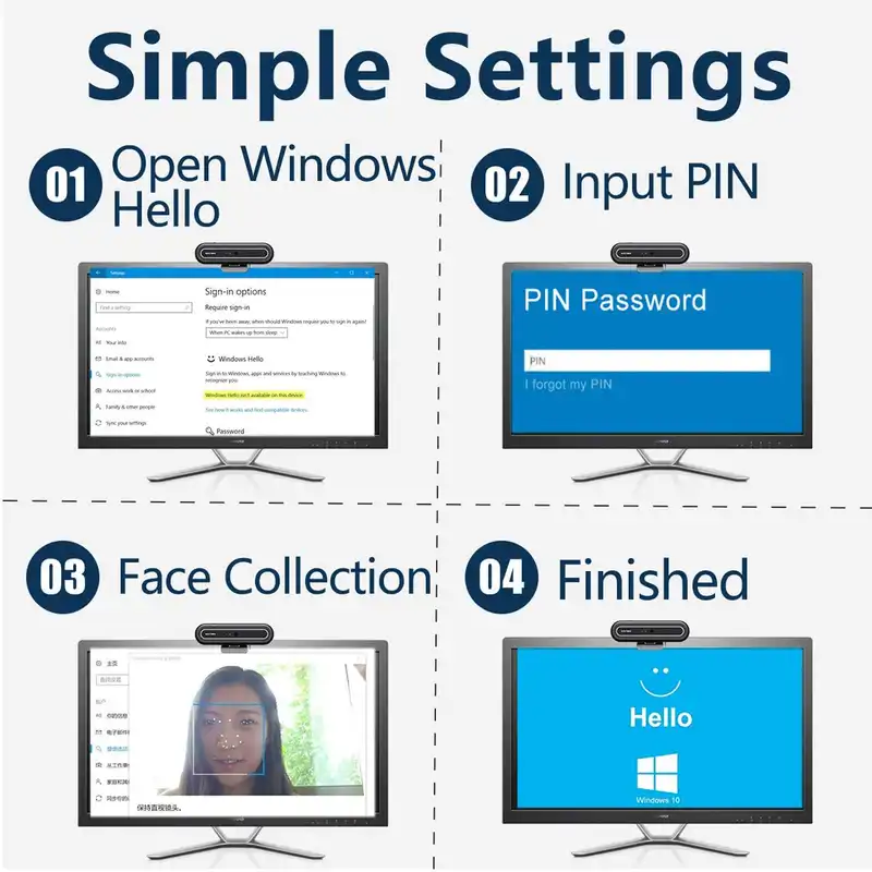 وب کم کایسودا مدل CA20.Face Recognition