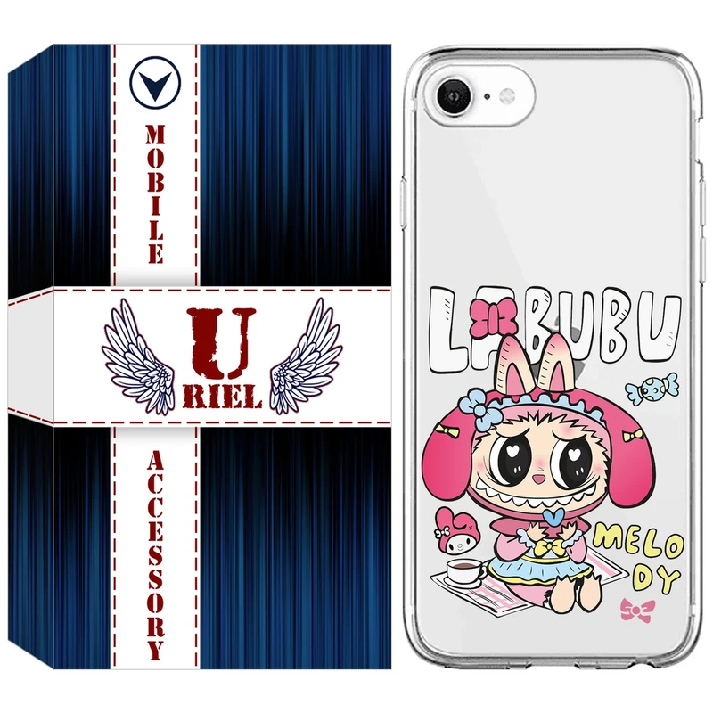 کاور یوریل مدل Clear کد 140 طرح لبوبو مناسب برای گوشی موبایل اپل iPhone 7 / 8 / SE 2022