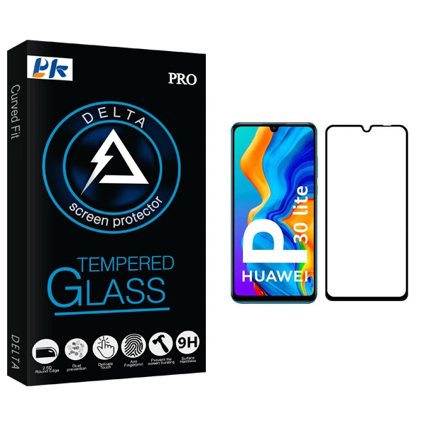 محافظ صفحه نمایش پی کی مدل Delta Glass مناسب برای گوشی موبایل هووآوی P30 lite