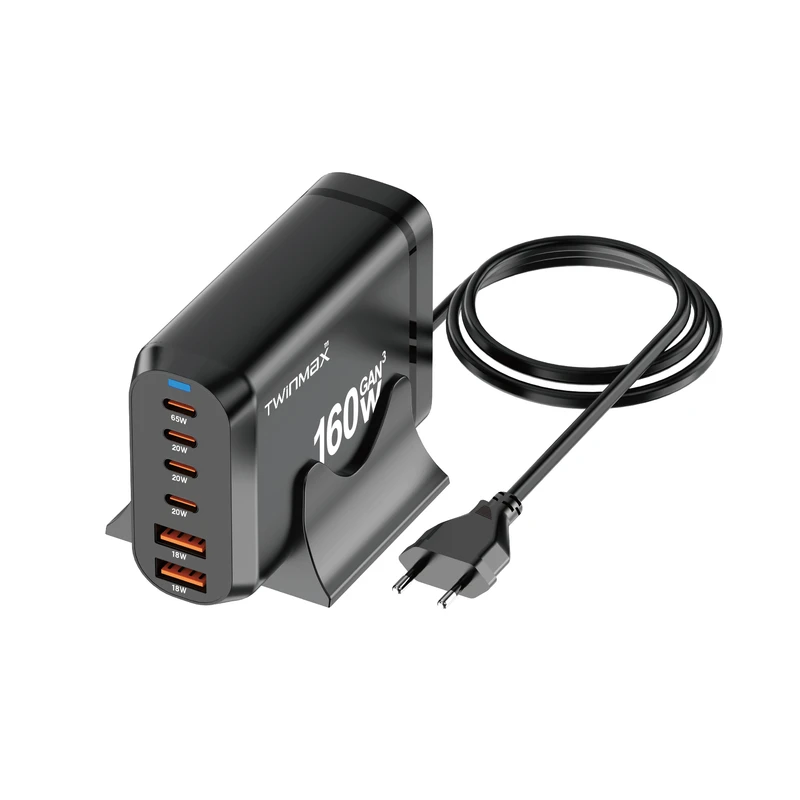 شارژر رومیزی 165 وات شش پورت تویین مکس مدل MV-32