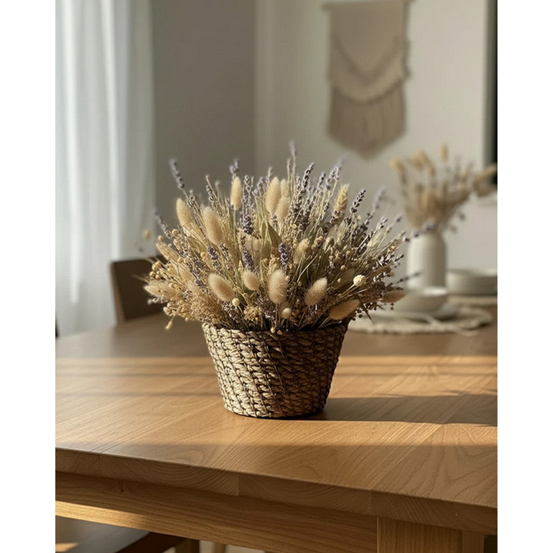 سبد نان و سبزی مدل تک گل