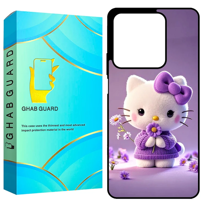 کاور قاب گارد طرح کیتی مدل GCHPN134 مناسب برای گوشی موبایل شیائومی Redmi Note 13 4G
