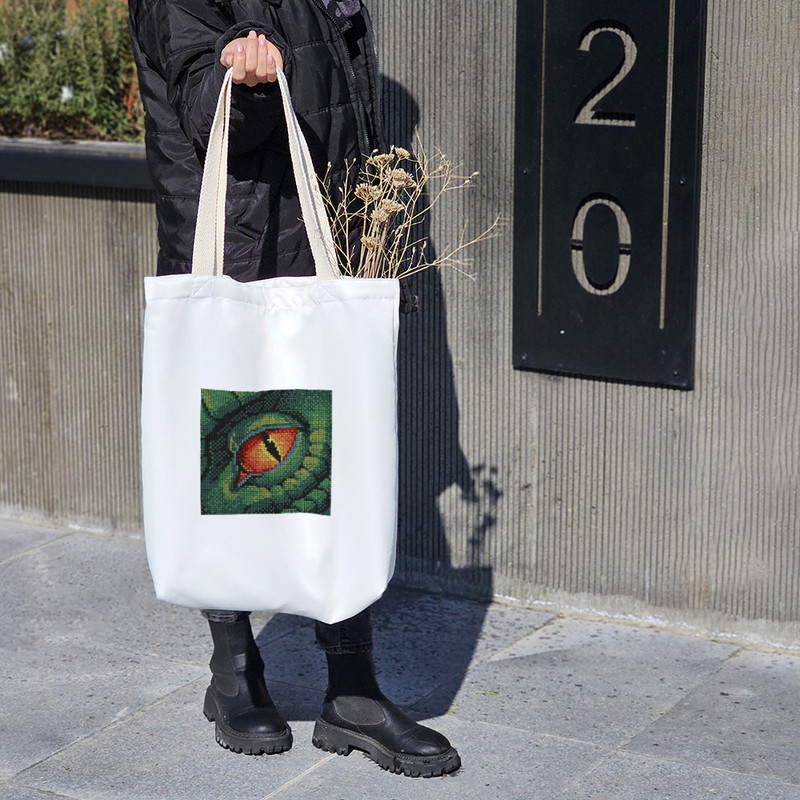 ساک خرید خندالو طرح چشم اژدها کد 10329