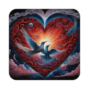 زیر لیوانی کاکتی مدل عاشقانه کد mp12337