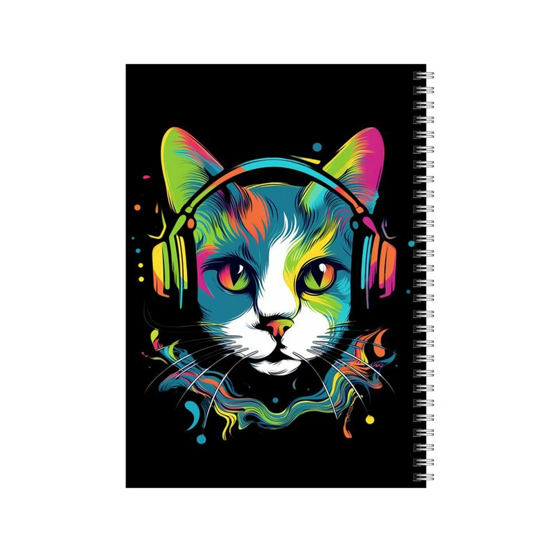 دفتر مشق 80 برگ بامبیلیپ طرح گربه و موزیک کد 5147261