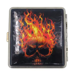 جعبه سیگار مدل جمجمه آتشین کد DKD-401