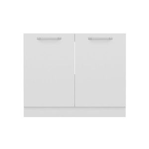 کابینت زیر سینک فلفور کابینت مدل PVC - 100 cm