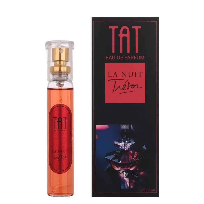 عطر جیبی زنانه تات مدل La Nuit Tresor Lancome با رایحه گرم و شیرین حجم 25 میلی لیتر