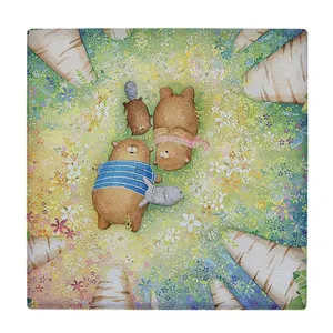 زیر لیوانی  طرح نقاشی خرس ها کد    6096749_5245