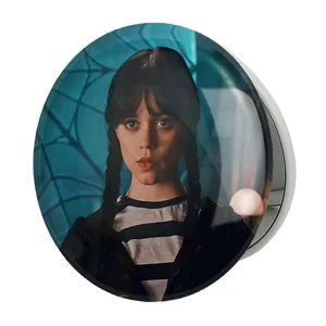 آینه جیبی خندالو طرح سریال ونزدی Wednesday مدل تاشو کد 25291 