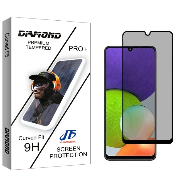 محافظ صفحه نمایش حریم شخصی جی اف مدل Diamond مناسب برای گوشی موبایل سامسونگ Galaxy A22 4G