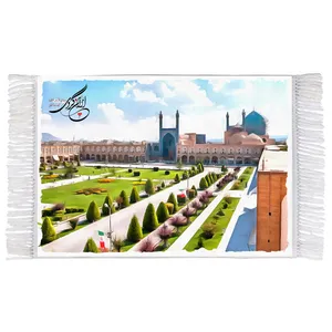 فرش ماشینی دیوارکوب مدل میدان نقش جهان و مسجد امام اصفهان مدل T5522