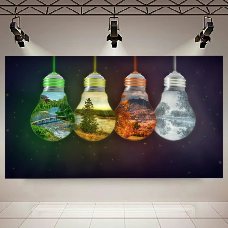 پوستر طرح طبیعت مدل چهار فصل کد AR17170