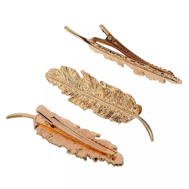 گیره مو زنانه طرح پر کد Mhr-285