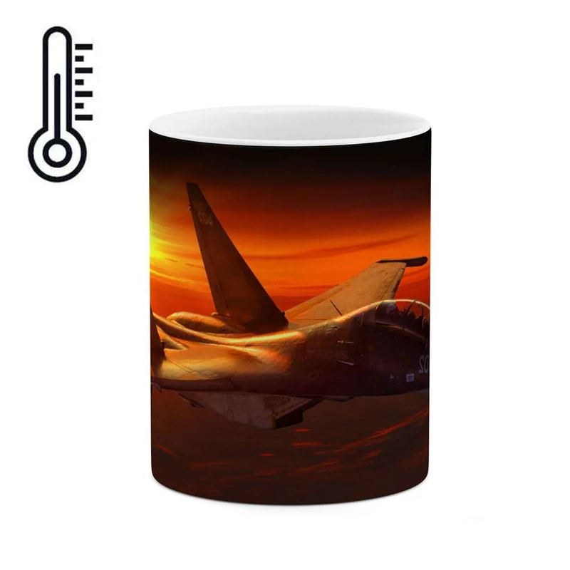 ماگ حرارتی کاکتی مدل هواپیمای جنگنده کد mgh12146