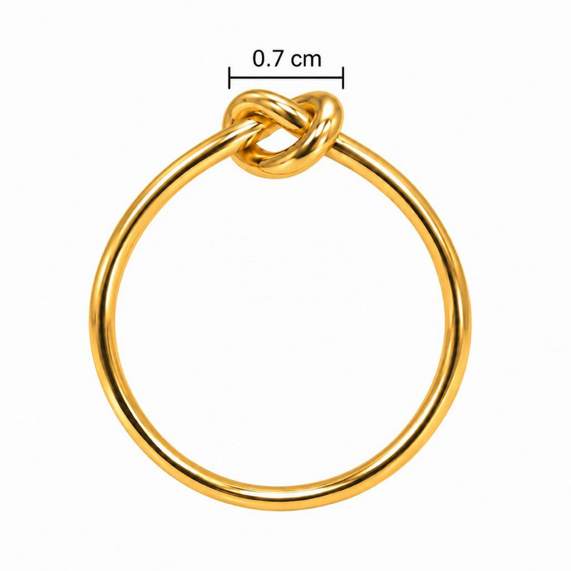 انگشتر طلا 18 عیار زنانه کیا گالری مدل گره کد RM471
