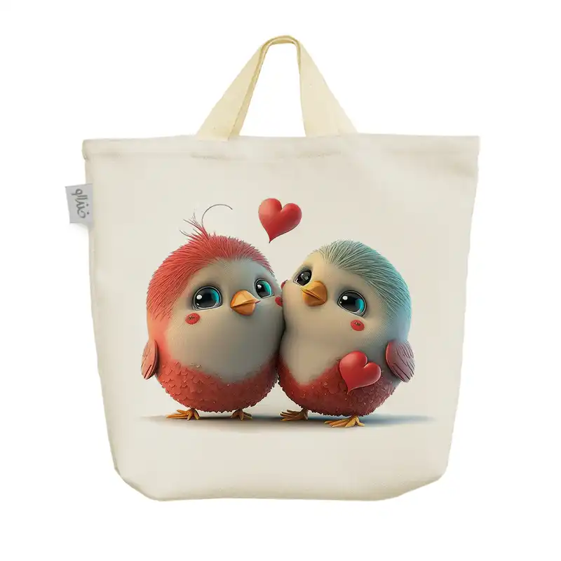 ساک خرید خندالو مدل گنجشک عاشق کد 2467