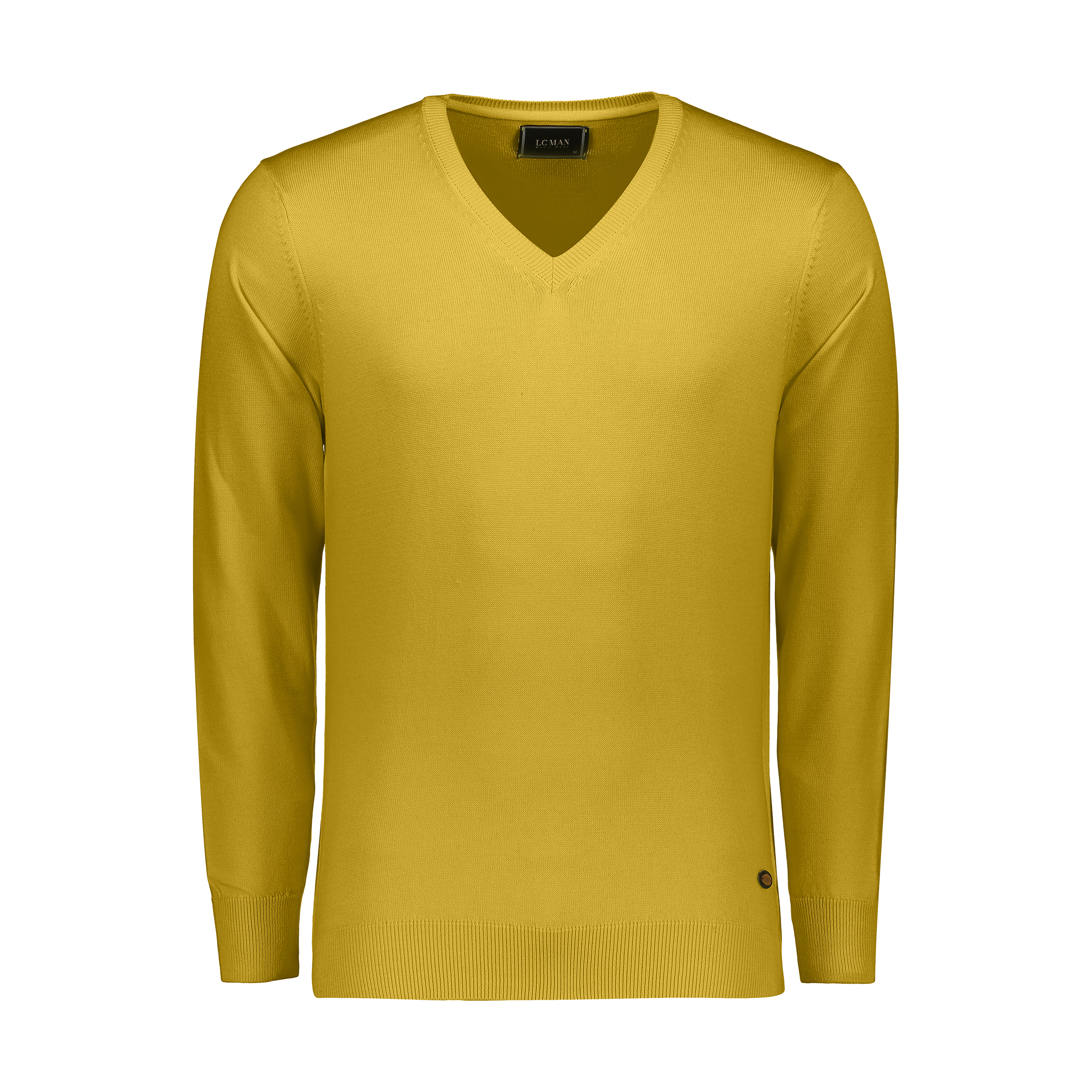 پلیور مردانه ال سی من مدل 09315823-MUSTARD