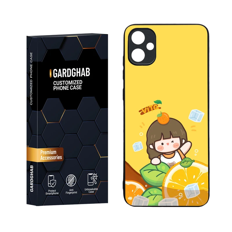 کاور گارد قاب مدل دورژله ای پشت گلس دخترانه مناسب برای گوشی موبایل سامسونگ Galaxy A05