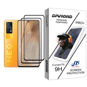 JF Diamond Glass MIX002 Screen Protector For  iQOO Neo5 Pack Of 2