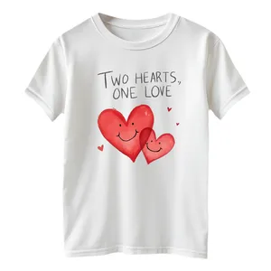 تی شرت آستین کوتاه بچگانه مدل دوقلب