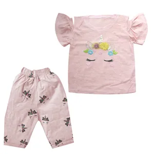 ست تی شرت و شلوارک دخترانه مدل UNI-SRT