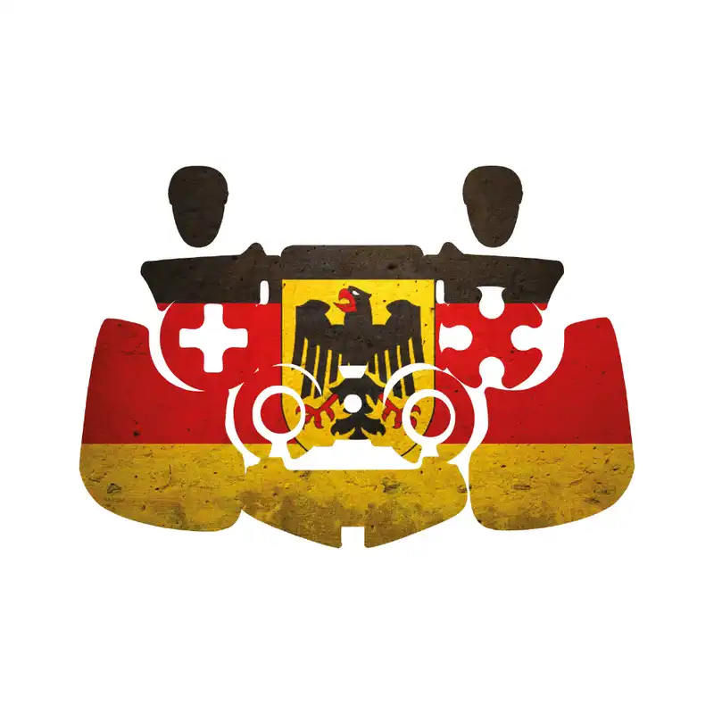 برچسب دسته پلی استیشن 4 گراسیپا طرح آلمان بسته 2 عددی