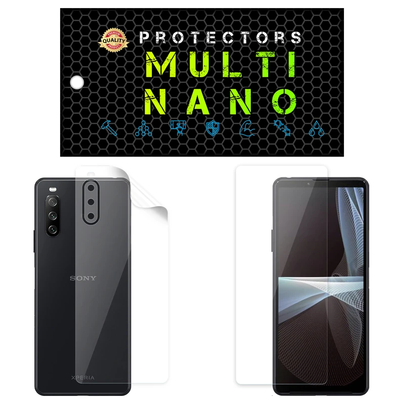  محافظ صفحه نمایش مولتی نانو مدل X-SFT مناسب برای گوشی موبایل سونی Xperia 10 III Lite به همراه محافظ پشت