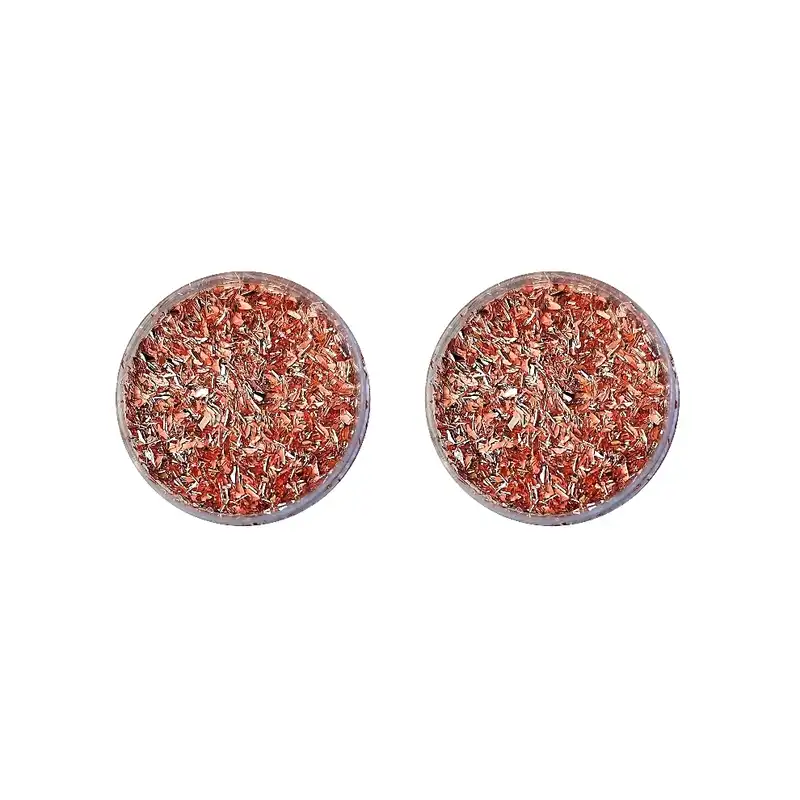 پولک ناخن مدل پوشال مسی مجموعه 2 عددی