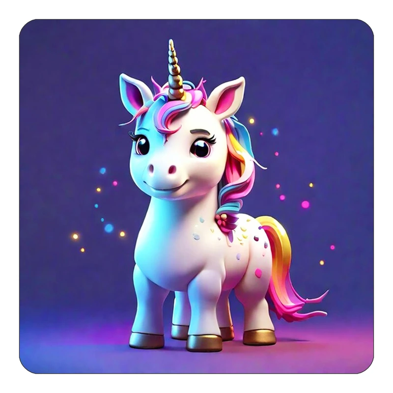 مگنت کاکتی طرح اسب تک شاخ و یونیکورن مدل mp30789