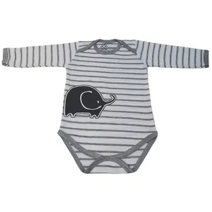 بادی آستین بلند نوزادی مدل ببچی طرح فیل