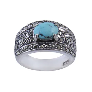 انگشتر نقره زنانه  بازرگانی میلادی کد Aw_160