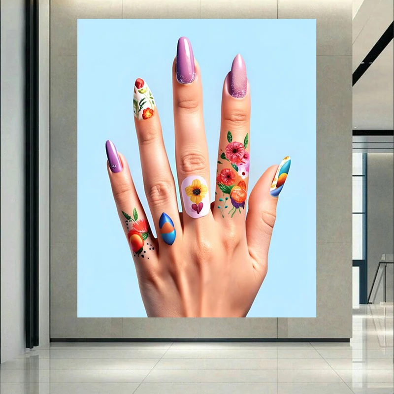 پوستر طرح آرت ناخن مدل اکلیلی کد AR303235