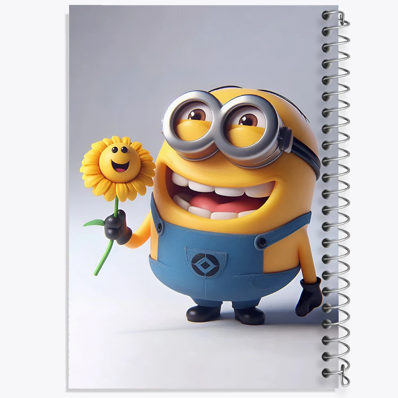 دفتر مشق 50 برگ خندالو طرح مینیون ها (Minions) کد N3366