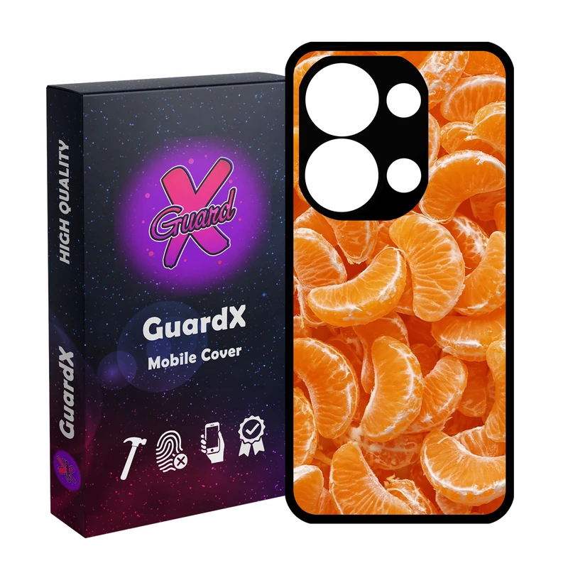 کاور گارد ایکس طرح نارنگی مدل 10985 مناسب برای گوشی موبایل شیائومی Redmi Note 13 Pro 4G / Poco M6 Pro 4G