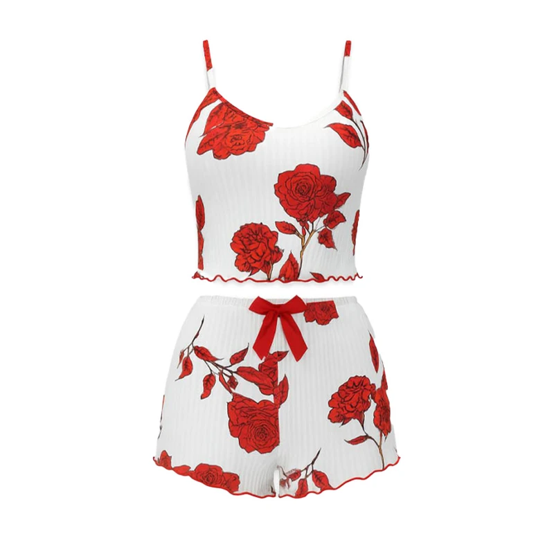 ست تاپ و شلوارک راحتی زنانه مدل 04125