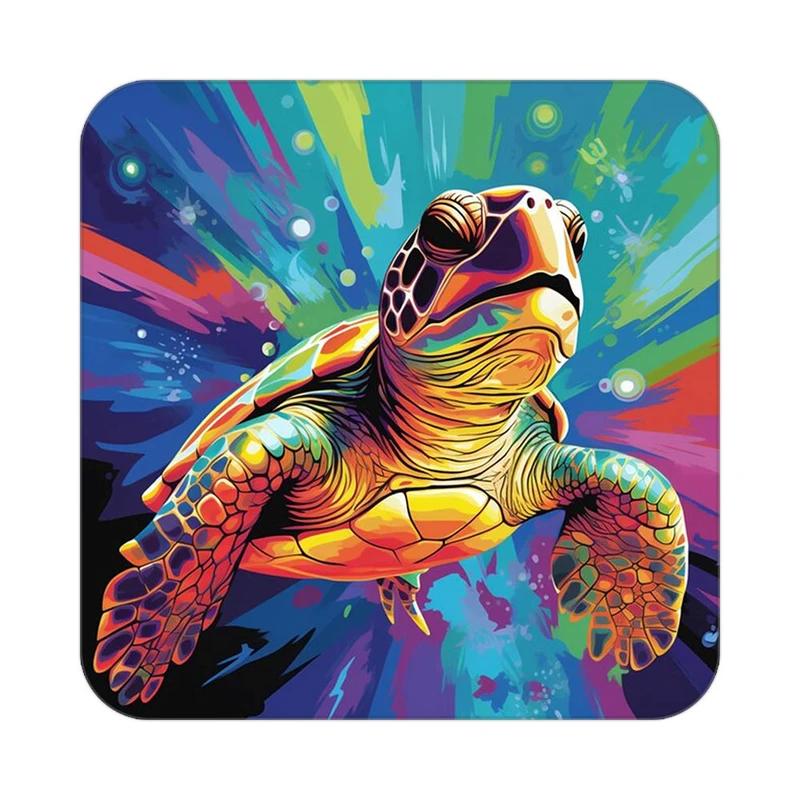 زیر لیوانی کاکتی طرح حیوانات رنگی مدل mp25661