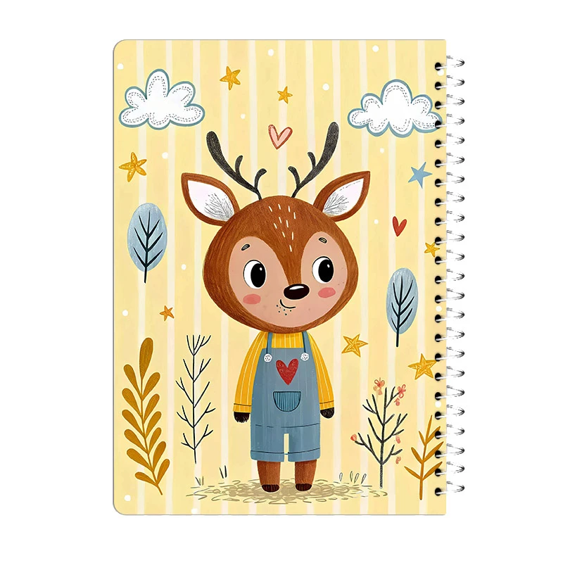 دفتر مشق 60 برگ آی چاپ مدل حاشیه دار طرح گوزن کد 656