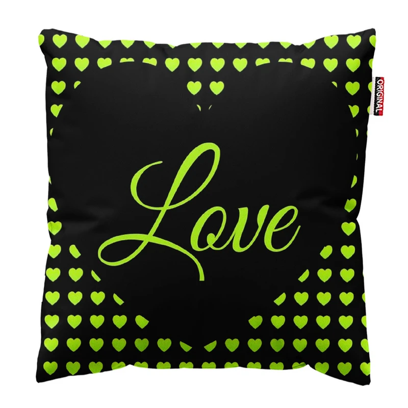 کوسن پاد آفرین طرح عشق کد 3362 سایز 30*30 سانتی متر