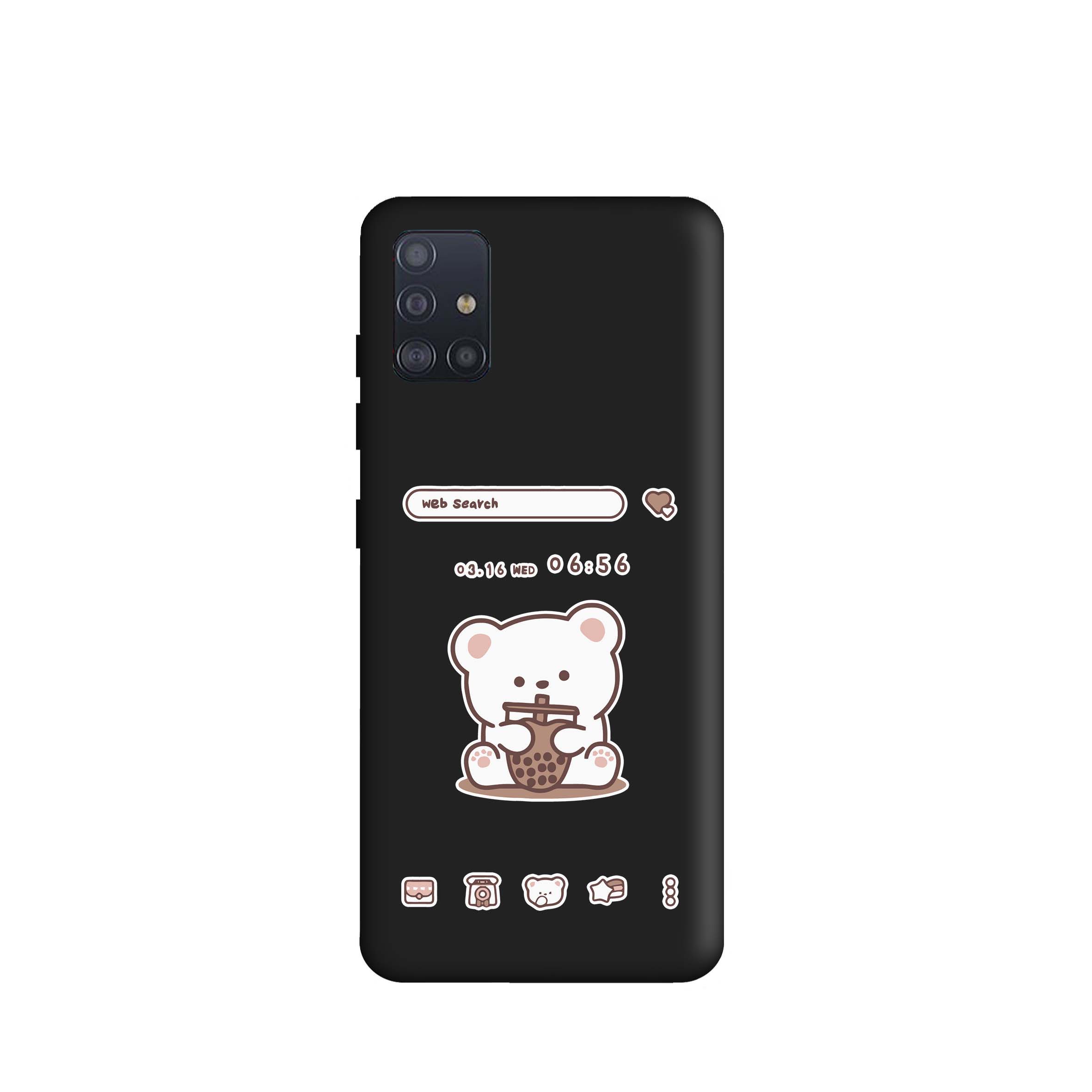 کاور طرح خرس اسموتی کد m2366 مناسب برای گوشی موبایل سامسونگ Galaxy M51 