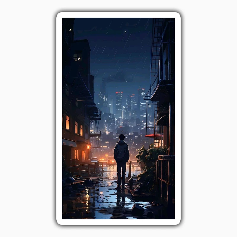 استیکر لپ تاپ و موبایل بووم طرح پسرانه کد LM14