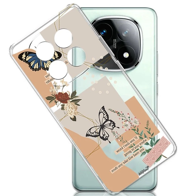 کاور طرح Butterfly مناسب برای گوشی موبایل شیائومی  Redmi Note 14 Pro Plus
